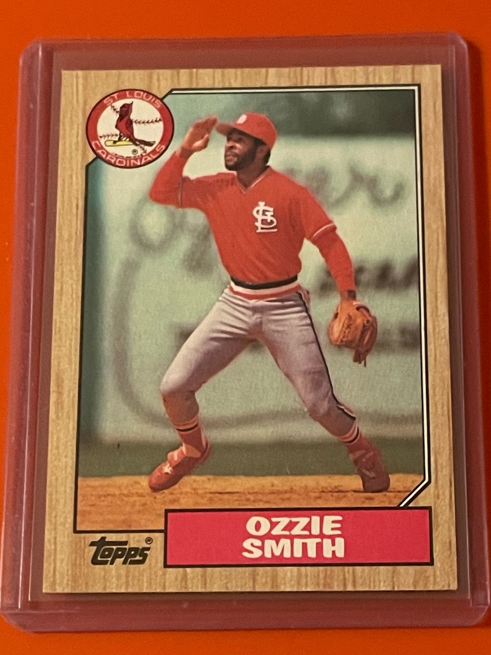 Ozzie Smith #749 1987 Topps Baseball Trading Card